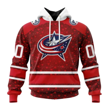 NHL Columbus Blue Jackets Special Gift For Valentines Day,QTNHL080524A1004