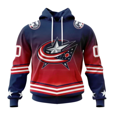 NHL Columbus Blue Jackets Personalize Gradient Series Concept,QTNHL080524A1356