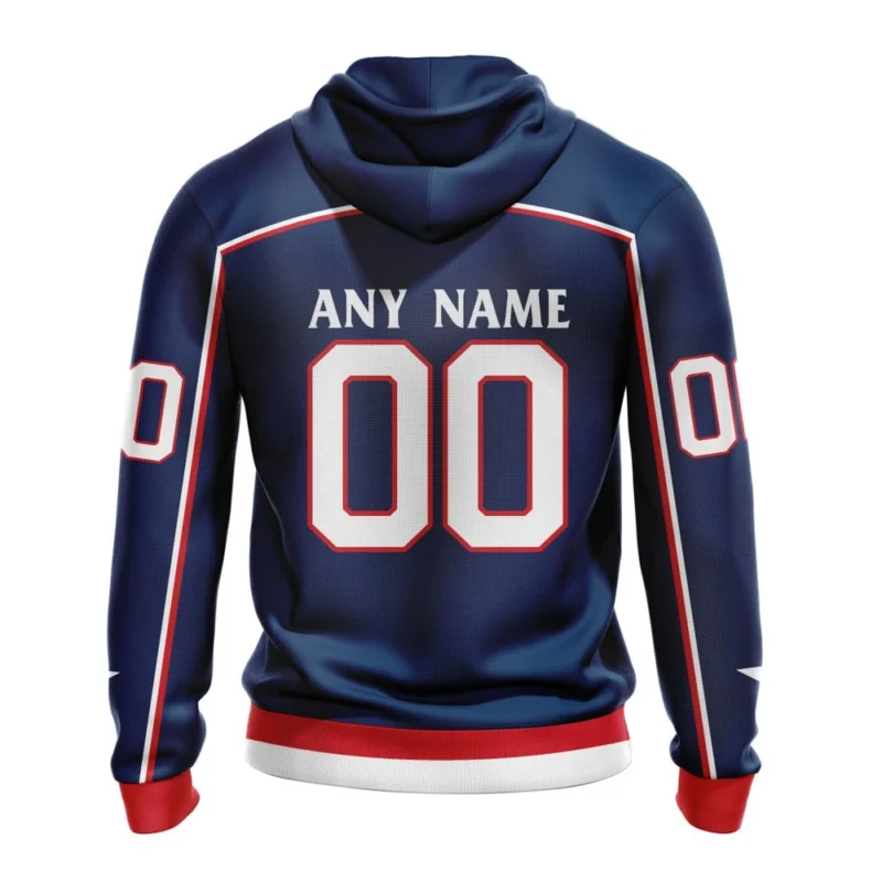 NHL Personalized Name And Number, Columbus Blue Jackets  Home Kits,QTNHL Personalized Name And Number,080524B1527