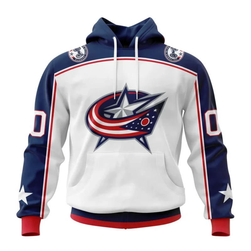 NHL Columbus Blue Jackets  Away Kits,QTNHL080524A1528