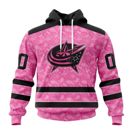 NHL Columbus Blue Jackets Special Pink Fight Breast Cancer,QTNHL080524A1650