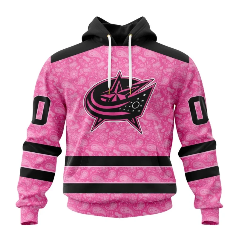 NHL Columbus Blue Jackets Special Pink Fight Breast Cancer,QTNHL080524A1650