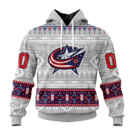 NHL Columbus Blue Jackets Special Native Design,QTNHL080524A2066