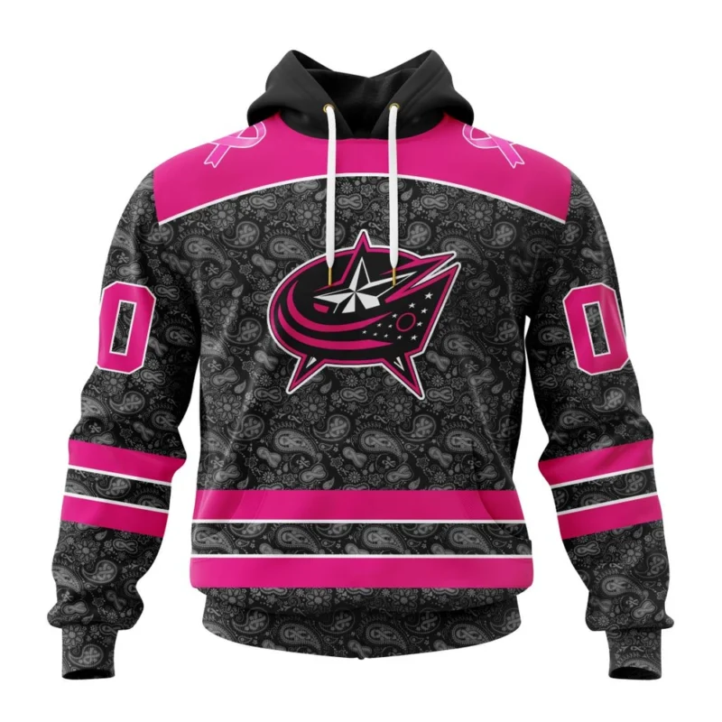 NHL Columbus Blue Jackets Special Pink In The Rink Fight Breast Cancer,QTNHL080524A2091