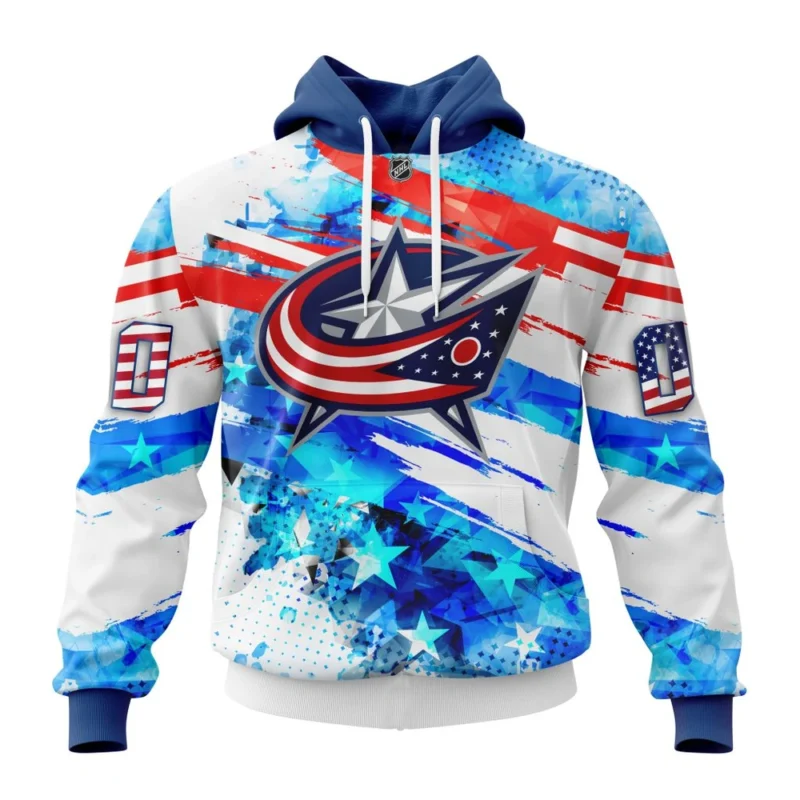 Columbus Blue Jackets, Special Concept For Independence Day,QTNHL080524A2157