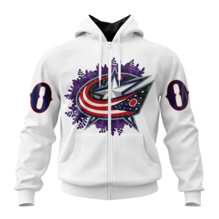 NHL Columbus Blue Jackets, Specialized Unisex Kits Dia De Muertos,QTNHL 080524B2868