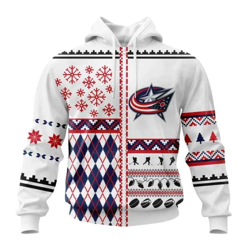 NHL Columbus Blue Jackets, Specialized Unisex Christmas Is Coming ,QTNHL 080524B2919