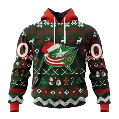 NHL Columbus Blue Jackets, Specialized Unisex Christmas Is Coming,QTNHL080524A2943