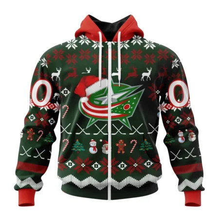 NHL Columbus Blue Jackets, Specialized Unisex Christmas Is Coming,QTNHL 080524B2943