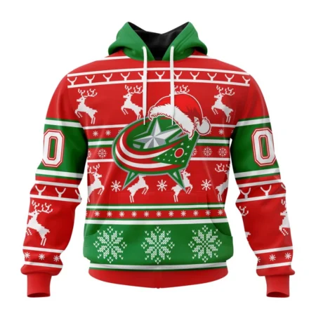 NHL Columbus Blue Jackets, Specialized Unisex Christmas Is Coming ,QTNHL080524A2970