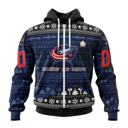 NHL Columbus Blue Jackets Special Star Trek Design,QTNHL 080524B3022