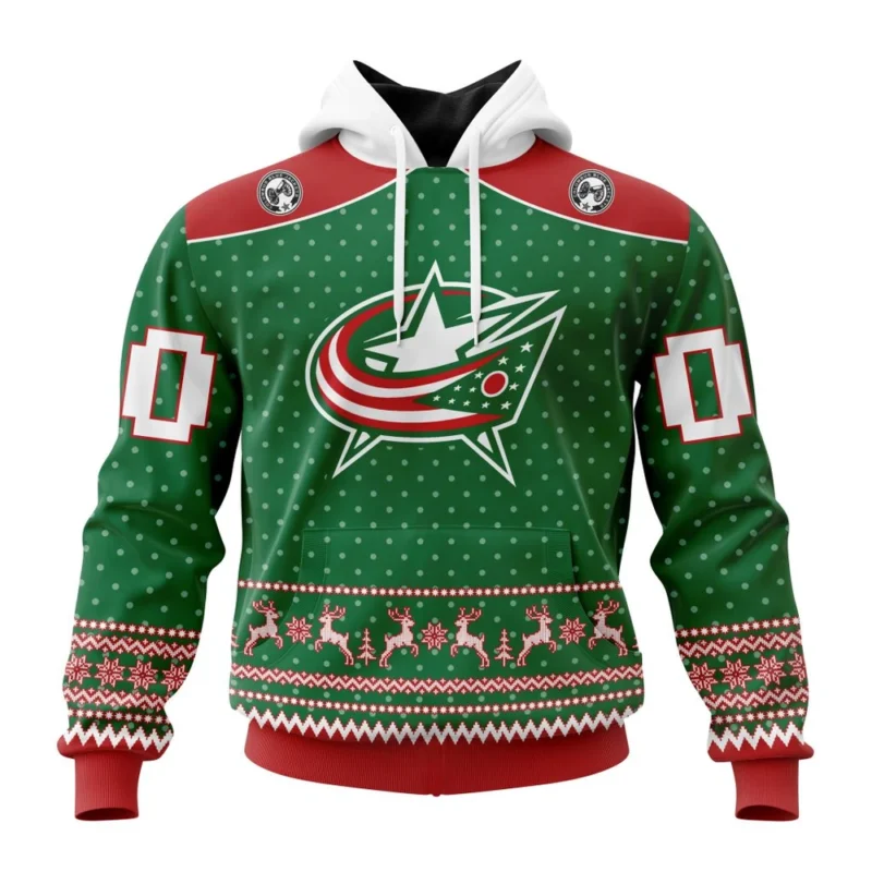 NHL Columbus Blue Jackets Special Christmas Apparel,QTNHL080524A3051