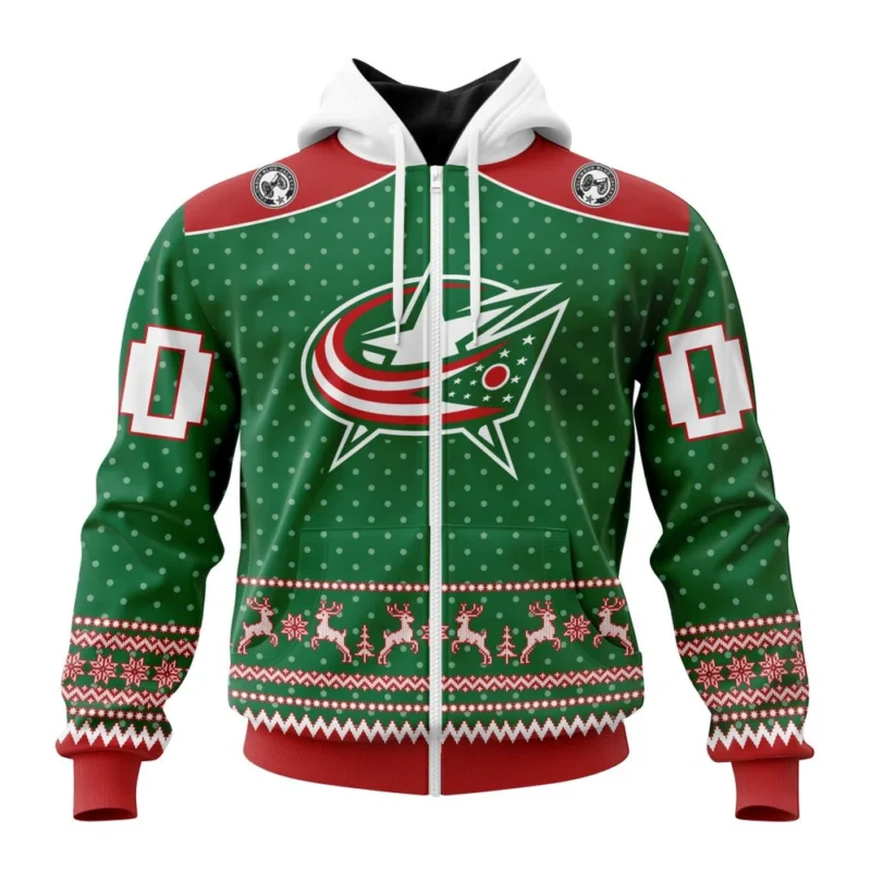 NHL Columbus Blue Jackets Special Christmas Apparel,QTNHL 080524B3051