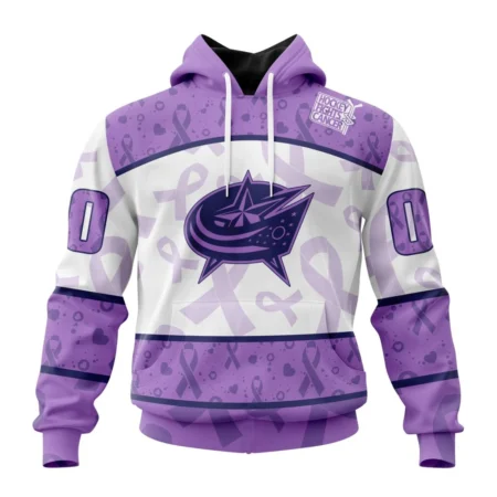 NHL Columbus Blue Jackets Special Lavender Fight Cancer,QTNHL080524A3111