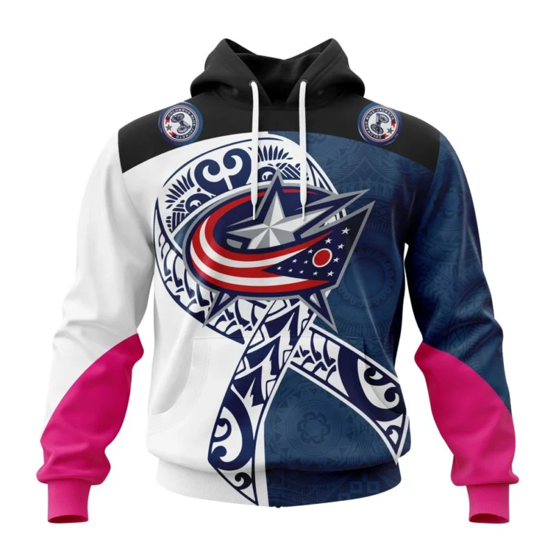 Columbus Blue Jackets, Specialized Samoa Fights Cancer Jersey,QTNHL080524A3302