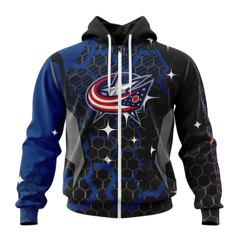 NHL Columbus Blue Jackets, Specialized Design With Motocross Syle ,QTNHL 080524B3395