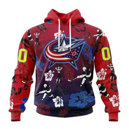 NHL Columbus Blue Jackets X Hawaii Specialized Design For Hawaiia ,QTNHL080524A3790