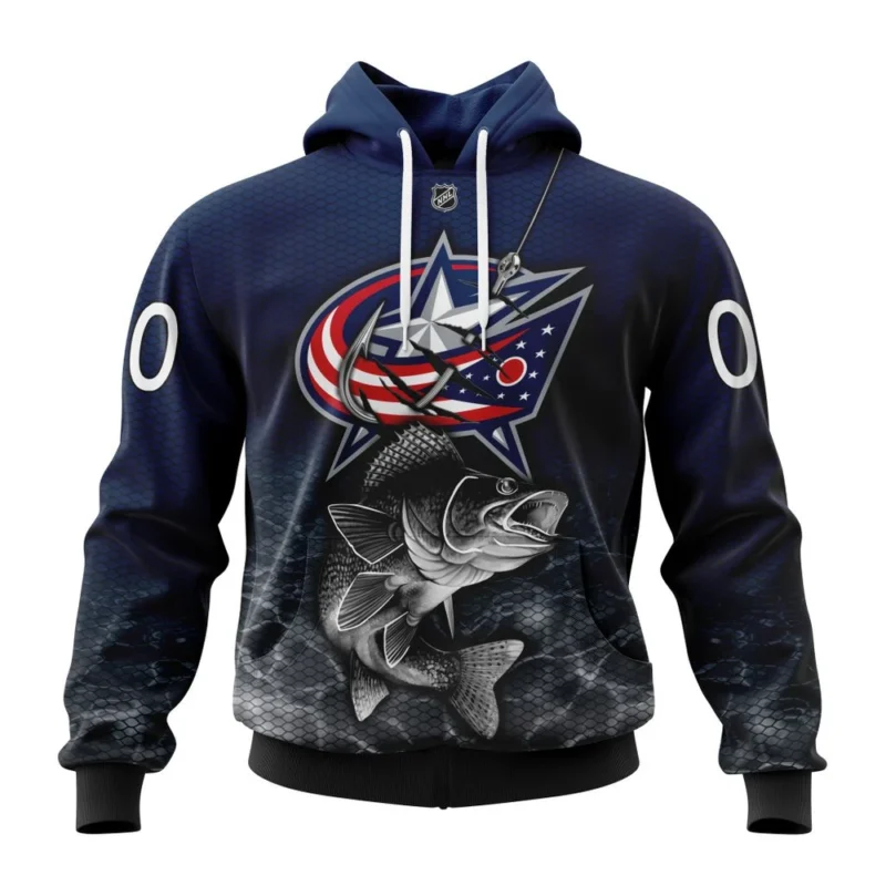 NHL Columbus Blue Jackets, Specialized Fishing Style,QTNHL080524A4000