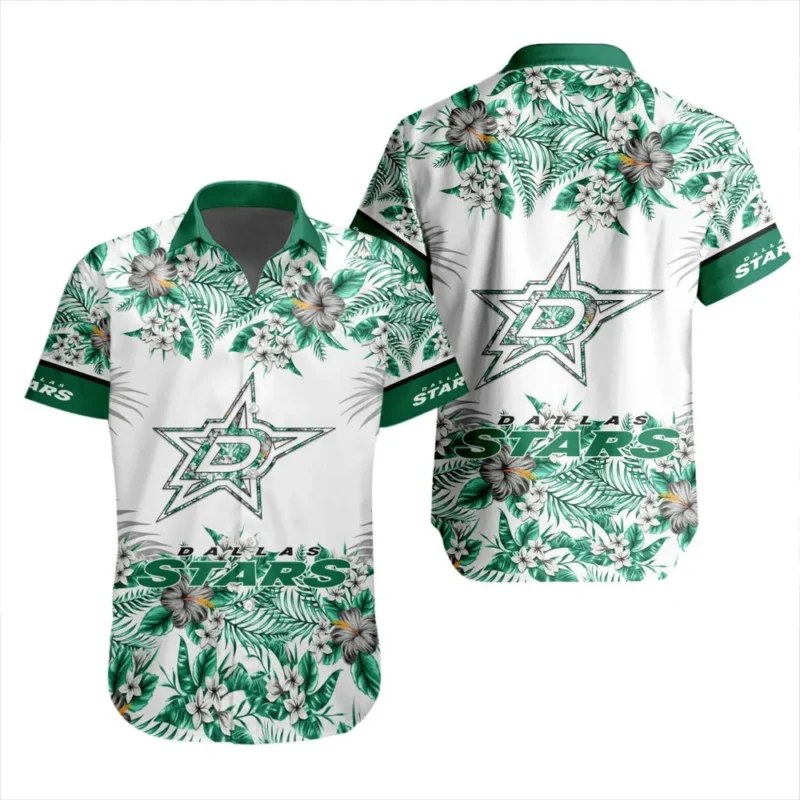 Dallas Stars  Tropical Style National Hockey League Hawaiian Shirt All Over Prints QTHWS310724A4