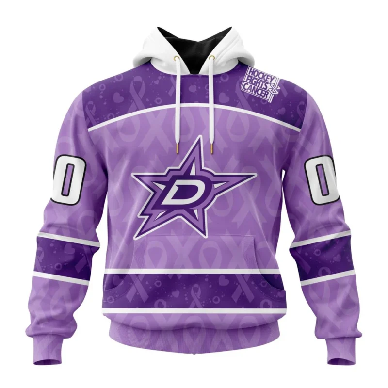 NHL Dallas Stars New Lavender Hockey Fight Cancer,QTNHL080524A1489