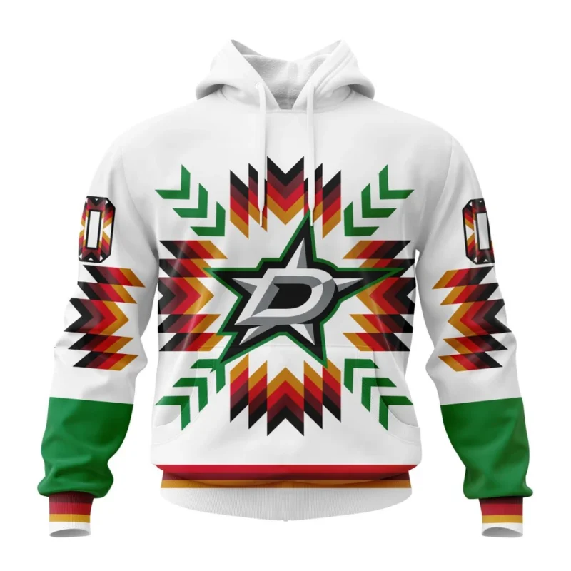 NHL Dallas Stars Special Design With Native Pattern,QTNHL080524A1585