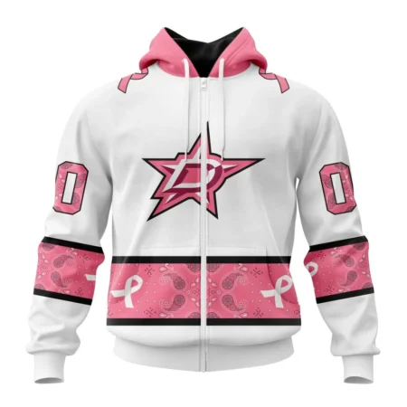 NHL Personalized Name And Number, Dallas Stars In Classic Style With Paisley, In October We Wear Pink Breast Cancer,QTNHL Personalized Name And Number,080524B1676