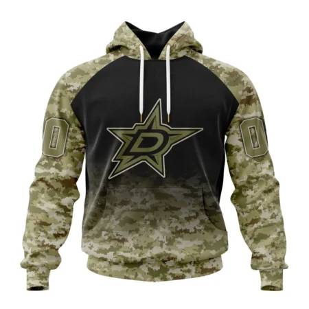 NHL Dallas Stars Special Camo Design For Veterans Day,QTNHL080524A1782