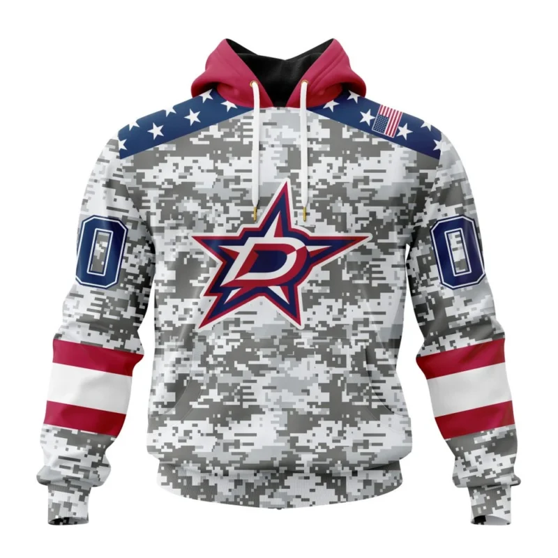 NHL Dallas Stars Special Camo Design For Veterans Day,QTNHL080524A1807