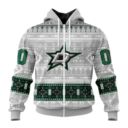 NHL Personalized Name And Number, Dallas Stars Special Native Design,QTNHL Personalized Name And Number,080524B2062