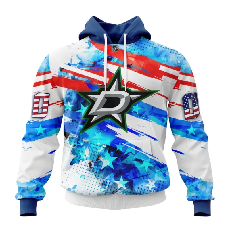 Dallas Stars, Special Concept For Independence Day,QTNHL080524A2132