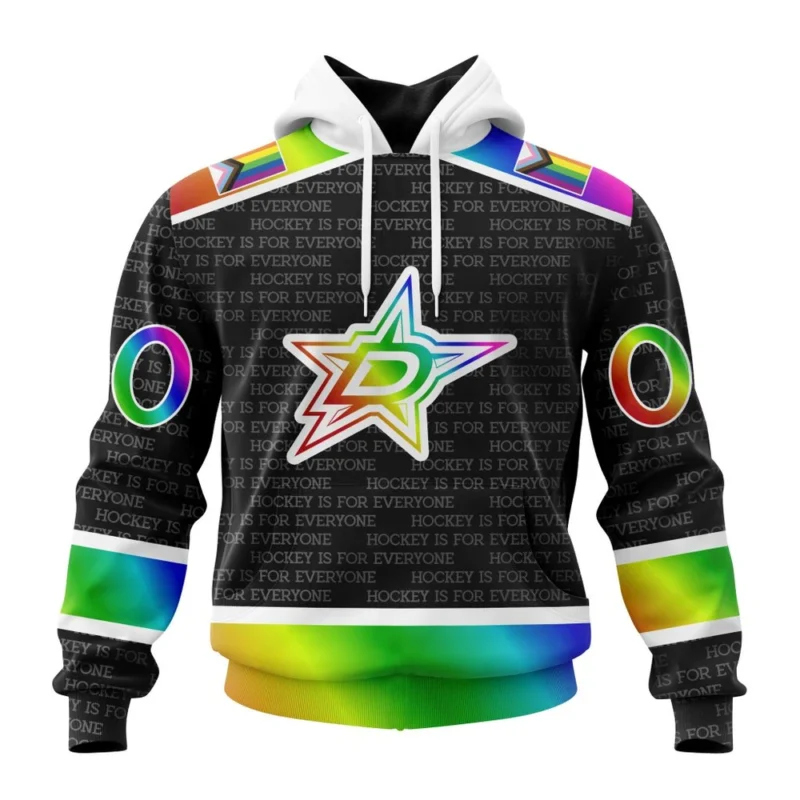 NHL Dallas Stars Special Pride Design Hockey Is For Everyone,QTNHL080524A2715