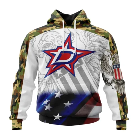 NHL Dallas Stars, Specialized Design With Our America Flag And Our America Eagle,QTNHL080524A3450