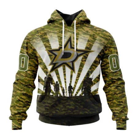 NHL Dallas Stars Special Military Camo Kits For Veterans Day And Rememberance Day,QTNHL080524A3466