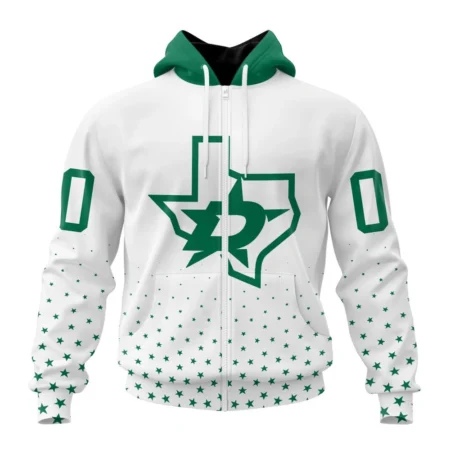 NHL Personalized Name And Number, Dallas Stars Special Whiteout Design,QTNHL Personalized Name And Number,080524B572