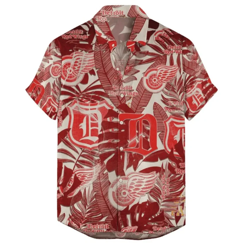 Detroit Red Wings  Vintage Style National Hockey League Hawaiian Shirt All Over Prints QTHW2310724A28