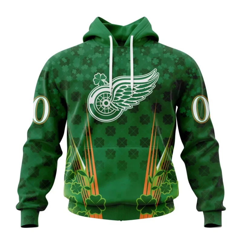 NHL Detroit Red Wings Special Design For St. Patrick' Day,QTNHL080524A1157