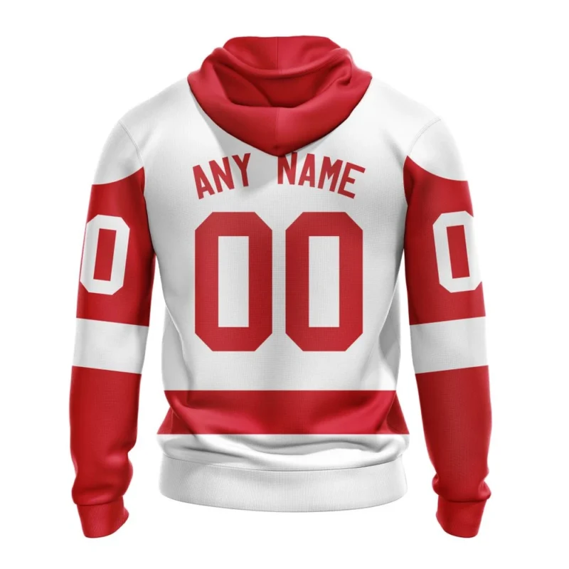 NHL Personalized Name And Number, Detroit Red Wings Personalized  Away Kits,QTNHL Personalized Name And Number,080524B1558