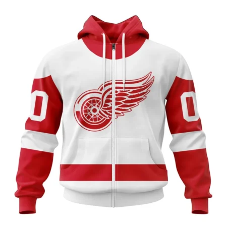 NHL Personalized Name And Number, Detroit Red Wings Personalized  Away Kits,QTNHL Personalized Name And Number,080524B1558