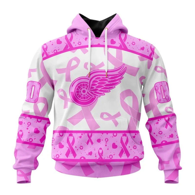 NHL Detroit Red Wings Special Pink October Breast Cancer Awareness Month,QTNHL080524A1869