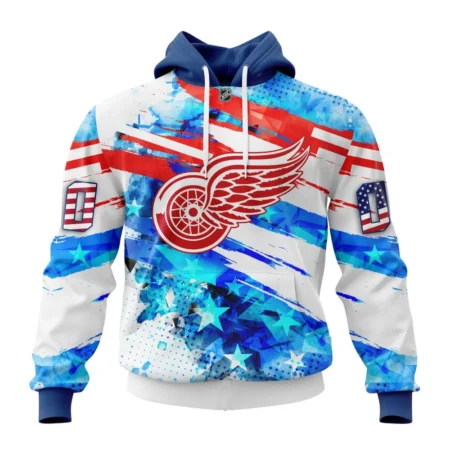 Detroit Red Wings, Special Concept For Independence Day,QTNHL080524A2129