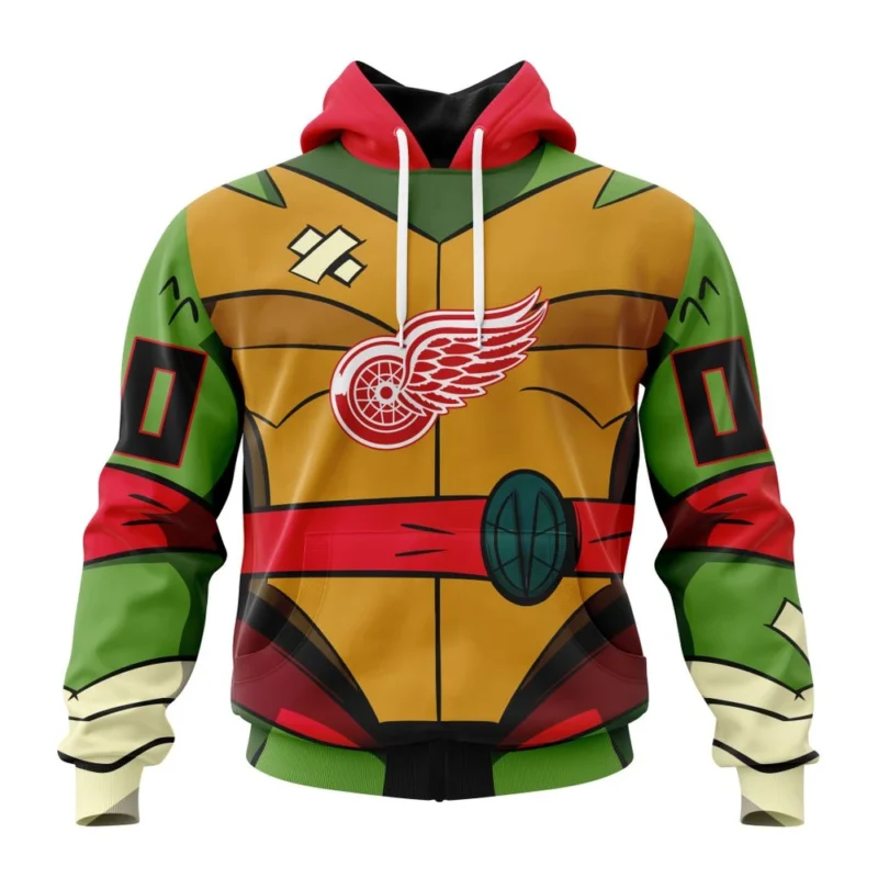 NHL Detroit Red Wings Special Teenage Mutant Ninja Turtles Design,QTNHL080524A2276