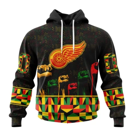 NHL Detroit Red Wings Special Design Celebrate Black History Month,QTNHL080524A2394