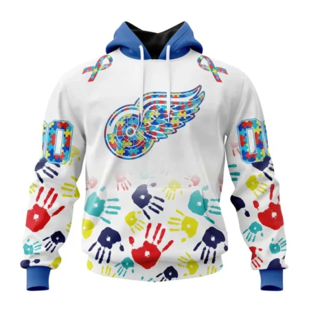 NHL Detroit Red Wings Special Autism Awareness Design,QTNHL080524A2541