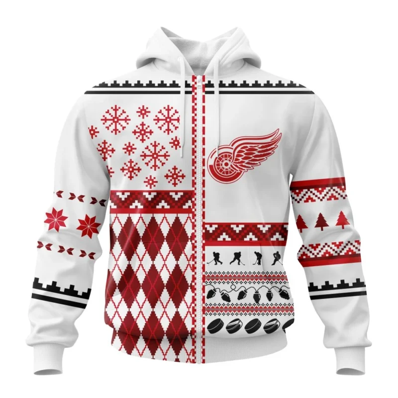 NHL Detroit Red Wings, Specialized Unisex Christmas Is Coming ,QTNHL 080524B2915