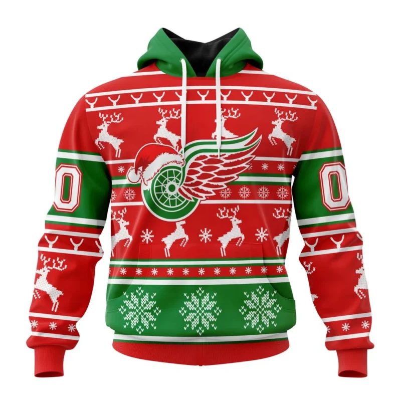 NHL Detroit Red Wings, Specialized Unisex Christmas Is Coming ,QTNHL080524A2966