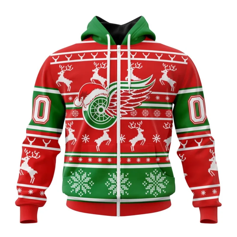 NHL Detroit Red Wings, Specialized Unisex Christmas Is Coming ,QTNHL 080524B2966