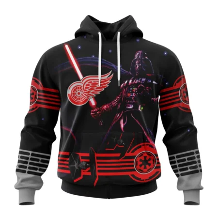 NHL Detroit Red Wings, Specialized Starwar Darth Vader Version Jersey,QTNHL080524A3181