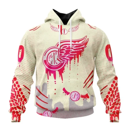 NHL Detroit Red Wings, Specialized Jersey For Halloween Night,QTNHL080524A3197