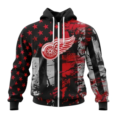 Detroit Red Wings, Specialized Jersey For America,QTNHL 080524B3237