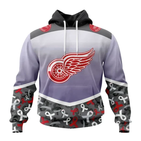 NHL Detroit Red Wings, Specialized Sport Fights Again All Cancer ,QTNHL080524A3364